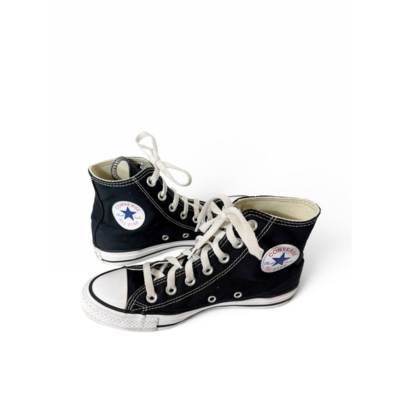 Converse Shoes - Converse Chuck Taylor All Star Womens Black White High Top Sneakers Size 6